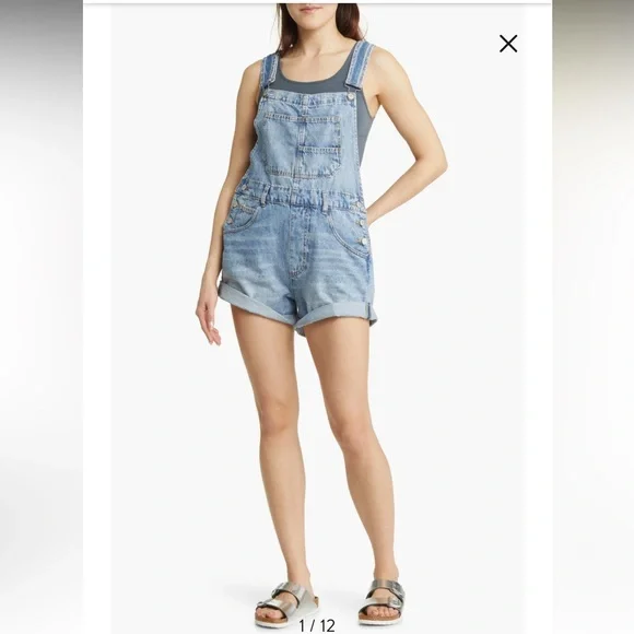 Free People We The Free Ziggy Shortalls - Picture 3 of 6